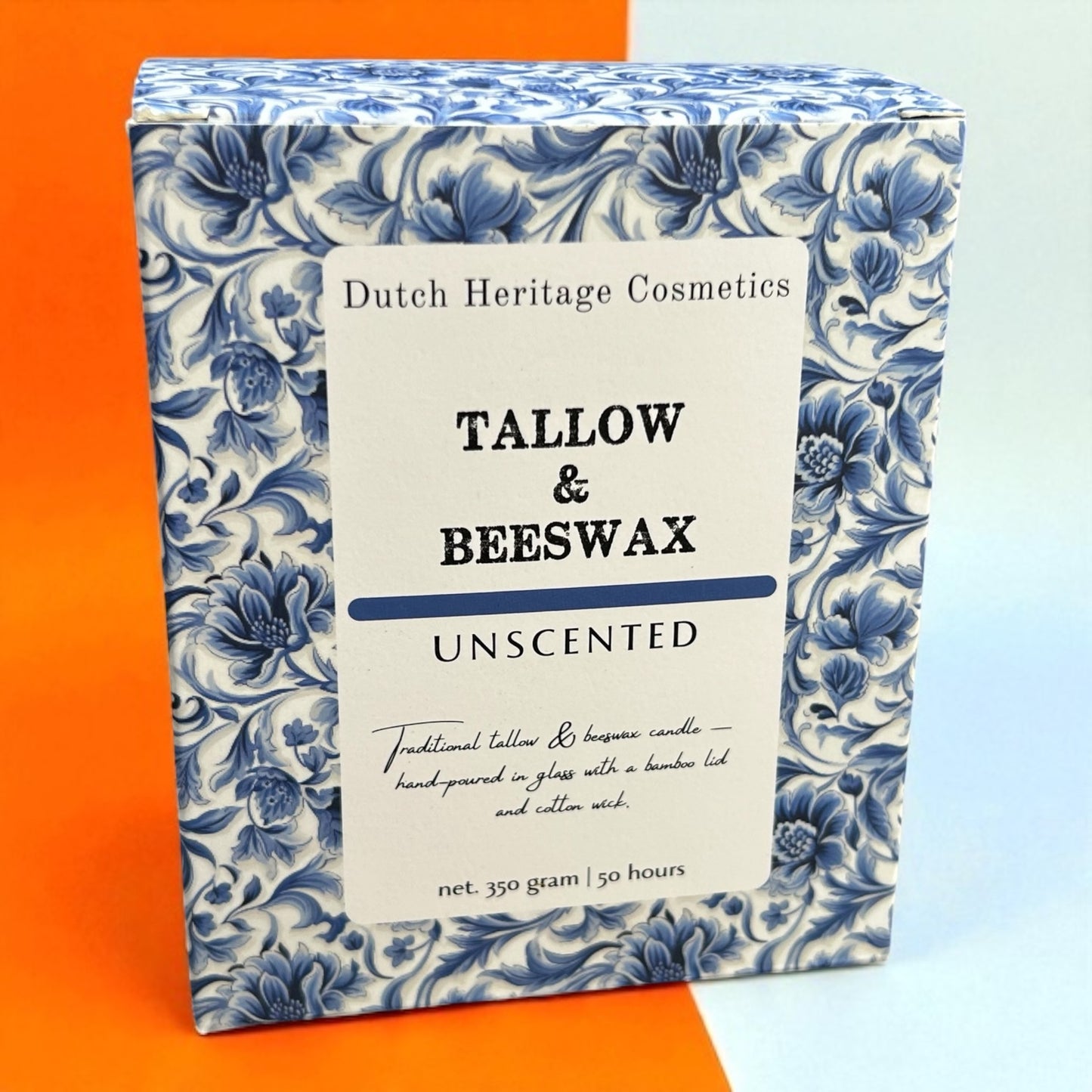 Tallow & Bijenwas Geurloze Kaars